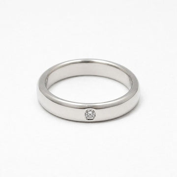 TIFFANY & CO Platin 1P Diamant 4MM Lucida Ring 15 160565526 [P]