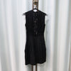 BCBG Vorderes Schmuck verziertes ärmelloses Faltenkleid 2 160565569 [P]