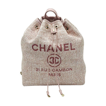 CHANEL Doville Rucksack aus pinkem Stoff A57513 (27. Serie) 160566982 [P]