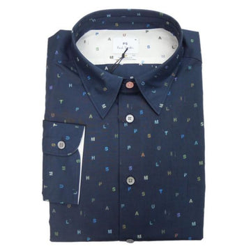Paul Smith Logo Printed Tailored Fit Shirt 158517487 [P]