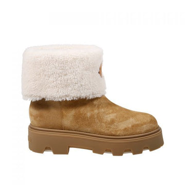 Moncler Aurea Mid Suede & Shearling Boots 148279270 [P]