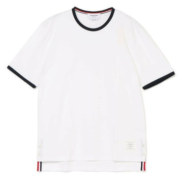 THOM BROWNE Ringer T-Shirt mit seitlichem Besatz 26 (MJS083A 00042 100) 157087742 [P]