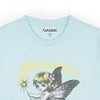 GANNI Basic Baumwoll Fairy T-Shirt für Damen in Hellblau A1050174-07Z 154316413 [P]