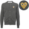 COMME DES GARCONS Cardigan mit Goldapplikation AX N049 051 3 GRAU 160601178 [P]