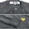 COMME DES GARCONS Cardigan mit Goldapplikation AX N049 051 3 GRAU 160601178 [P]