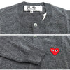 Comme Des Garcons Cardigan Red Patch N007 051 3 Grey 160601179 [P]