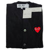 COMME DES GARCONS Cardigan mit rotem Aufnäher AX N007 051 1 SCHWARZ 160601180 [P]