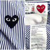 COMME DES GARCONS Gestreiftes Hemd Blackheart NX B018 051 1 BLUE 160601190 [P]