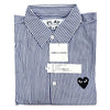 COMME DES GARCONS Gestreiftes Hemd Blackheart NX B018 051 1 BLUE 160601190 [P]