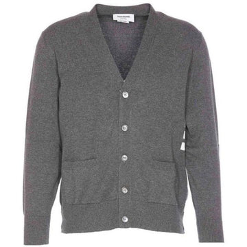 Thom Browne Cotton 4-Bar Relaxed Fit V-Neck Cardigan 160580725 [P]
