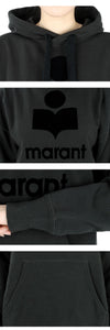 Isabel Marant Women's Mansel Logo Hoodie Sweatshirt (Black) A1M07E 02FK 124095179 [P]