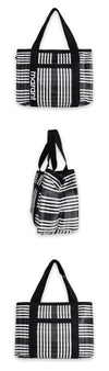 Isabel Marant Dawen Logo Stripe Tote Bag (Black) PP0021FA A1X17M BKWH 135856805 [P]