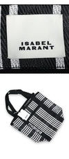 Isabel Marant Dawen Logo Stripe Tote Bag (Black) PP0021FA A1X17M BKWH 135856805 [P]
