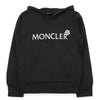 MONCLER フード付きロゴプリントトレーナー(ブラック) 8G00009 89AKM 999 12,14A (大人も着用可能) 154483942 [P]
