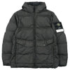 Stone Island Men's Logo Patch Crinkled-Lap Hooded Padded Jacket (Lead Gray) 4100011 S0A23 V0062 158666043 [P]