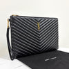 SAINT LAURENT Monogram Matelassé Clutch Bag Schwarz (440222) 160614604 [P]