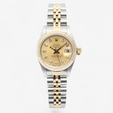 ROLEX Datumjust 26 Damen-Uhren mit Aftersetting Diamanten 1987 160614609 [P]