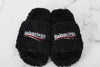 Balenciaga Wave Logo Fur Shearling Slippers 37(240) 160614623 [P]