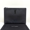 SAINT LAURENT モノグラムレザー クラッチバッグ ブラック (453249) 160614646 [P]
