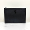 SAINT LAURENT モノグラムレザー クラッチバッグ ブラック (453249) 160614646 [P]