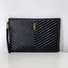 SAINT LAURENT Monogram Matelassé Clutch Bag Schwarz (440222) 160614754 [P]