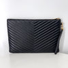 SAINT LAURENT Monogram Matelassé Clutch Bag Schwarz (440222) 160614754 [P]