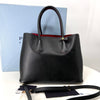 Prada Saffiano Double Tote Bag & Shoulder Bag Black (B2756T) 160614767 [P]