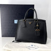 PRADA サフィアーノ ラックス トートバッグ ブラック (BN2402) 160614777 [P]