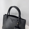 Prada Saffiano Monochrome Tote Bag & Shoulder Bag Black (1BA155) 160614828 [P]