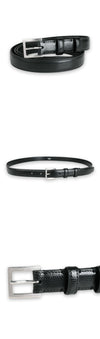 Celine Men's Buckle Lizard Leather Belt (Black) 45BMO3A09 38SI 132923773 [P]