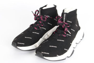 BALENCIAGA Speedrunner Allover Lace-Up Sneakers 36 160615689 [P]