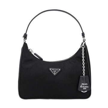 PRADA リエディション 2005 ナイロン トライアングル ロゴ ミニ ホーボーバッグ ショルダーバッグ 160615724 [P]