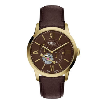 FOSSIL クロノグラフ メンズ レザー 時計 160615787 [P]