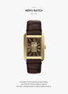 Fossil Men's Leather Square Watch ME3281 160615802 [P]