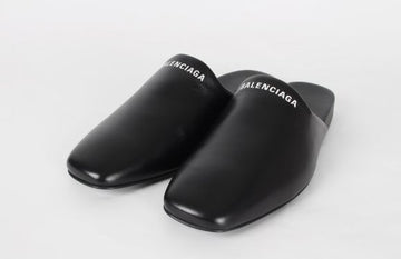 BALENCIAGA Leder Logo Mule Sandalen 37 160615855 [P]