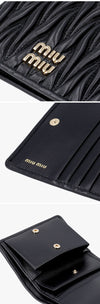 Miu Miu Matelasse Nappa Compact Wallet 160615857 [P]