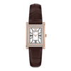 ARMANI Damen Lederquarzuhr im Quadrat 160615866 [P]