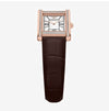 ARMANI Damen Lederquarzuhr im Quadrat 160615866 [P]