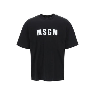 MSGM ロゴ Tシャツ 3240MM94 227298 99 ブラック 127481211 [P]