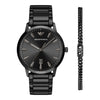 Armani Chronograph Bracelet Set Men's Metal Watch 160615960 [P]