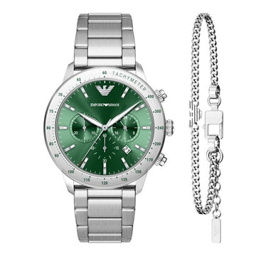 Armani Chronograph Bracelet Set Men's Metal Watch 160615961 [P]