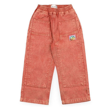 BOBO CHOSES Kinder Taxi Saurus Tag Twill Hose (Rot) B226AC071 611 160615444 [P]