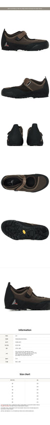 ROA 26SS Brown Black Roy Strap Sneakers 160617245 [P]