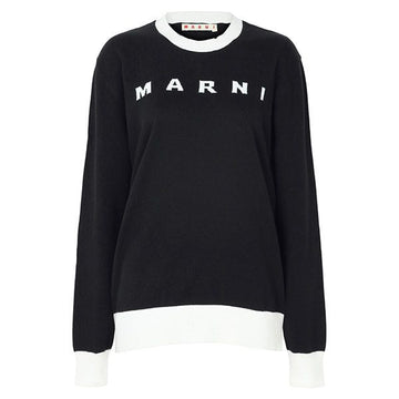 MARNI [Erwachsenen geeignet] KIDS 26SS Schwarz Logo Sweater M01815 M00X2 0M900 160617643 [P]