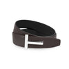 Tom Ford Reversible Men's Belt with Silver T Logo Buckle 158471457 [P]