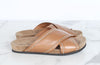 Brunello Cucinelli Leather Slippers Brown 37.5 (245) 160623087 [P]