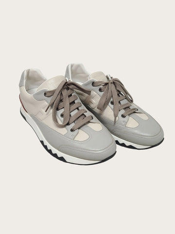 HERMES Multicolor Blanc H-Logo Trail Sneakers 160627224 [P]