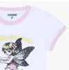 GANNI 女性用半袖Tシャツ 160628276 [P]