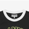 GANNI Damen T-Shirt mit Kurzarm T4335 252 160628289 [P]