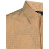 FENDI Linen FF Jacquard Shirt Kurzarm 160628319 [P]